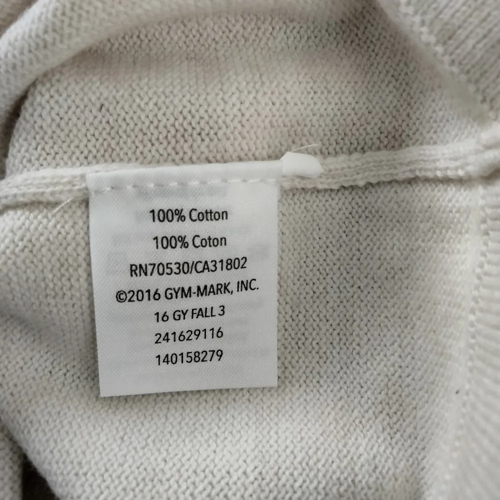 Gymboree Baby Cardigan Sweater Size 3-6 months Ivory Red NWT